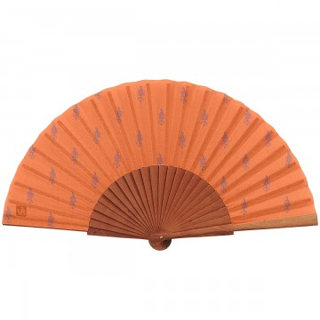 Eventail JAÏPUR Mandarine