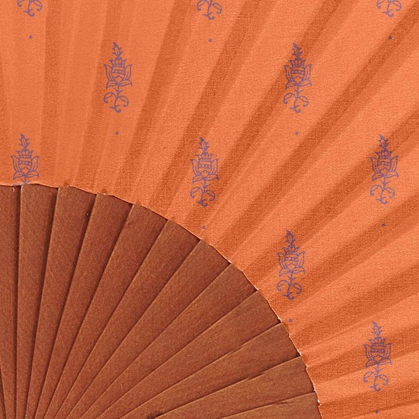 Eventail JAÏPUR Mandarine