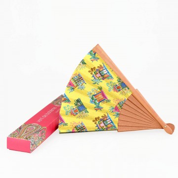 Eventail DEVHA jaune 2