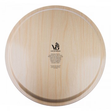 Wooden tray TAÏNA yellow Ø46cm 2