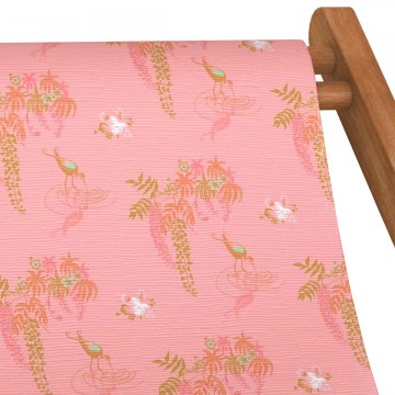 Beech Wood Deckchair SAGI pink 2