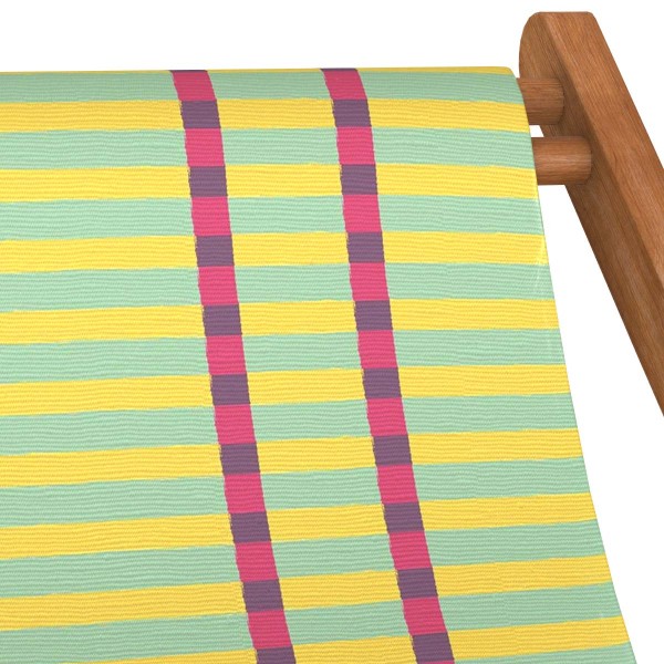 Beech Wood Deckchair MAHE yellow