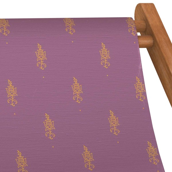 Beech Wood Deckchair JAÏPUR red
