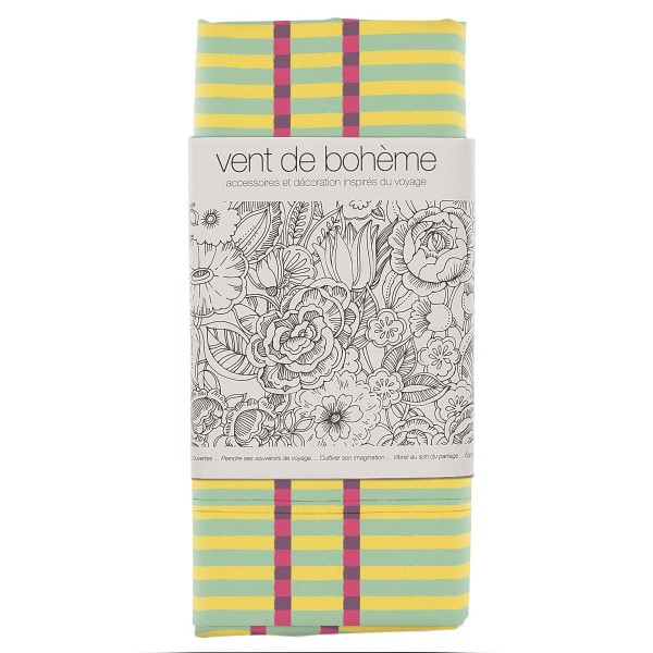 Deckchair Canvas MAHE yellow