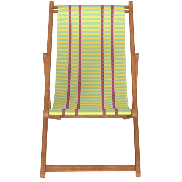 Deckchair Canvas MAHE yellow