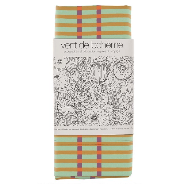 Deckchair Canvas MAHE brown