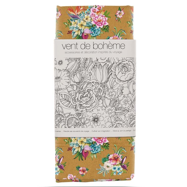 Deckchair Canvas TAÏNA brown