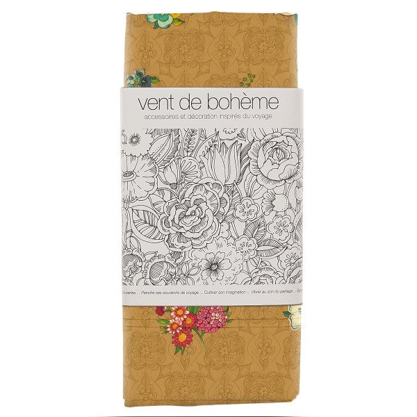 Deckchair Canvas HANAMI brown