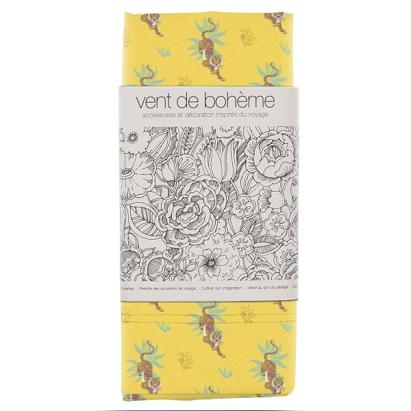 Tela di piattaforma Bengali giallo