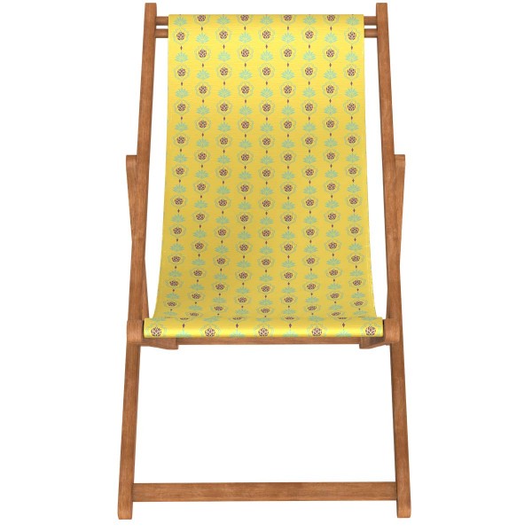 Deckchair Canvas VICTORIA yellow