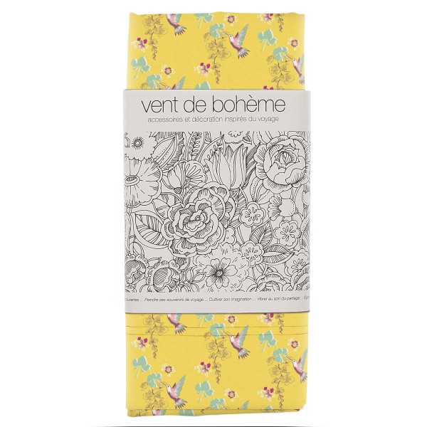 Toile de Transat Colibri jaune