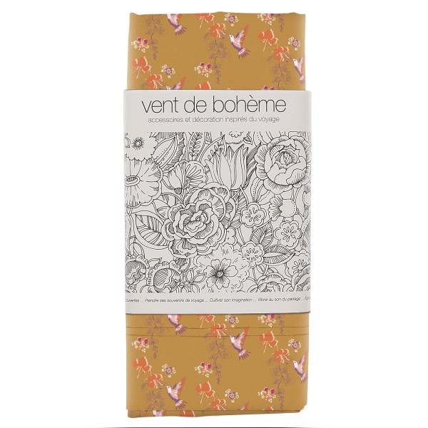 Deckchair Canvas COLIBRI brown