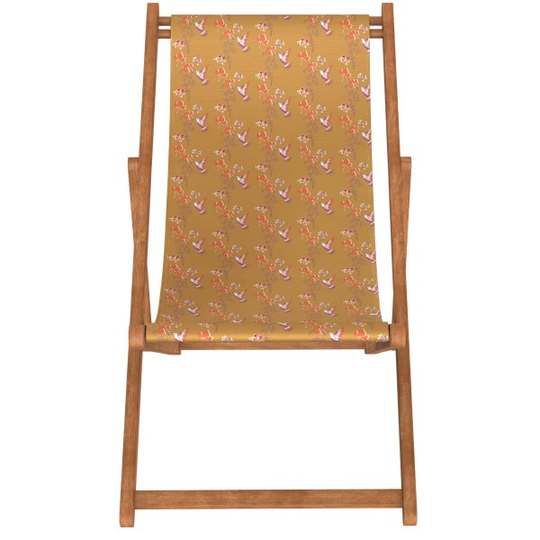 Deckchair Canvas COLIBRI brown