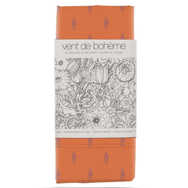 Toile de Transat Jaïpur Mandarine
