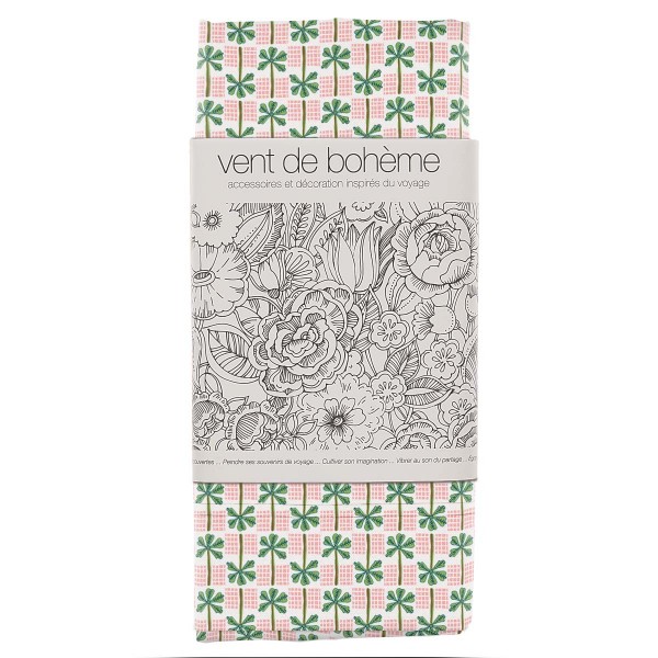 Toile de Transat Bali rose