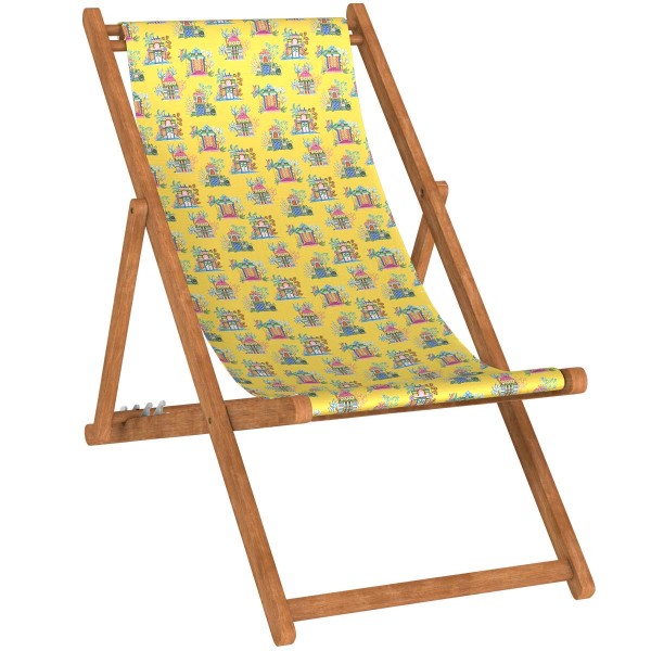 Deckchair Canvas DEVHA yellow