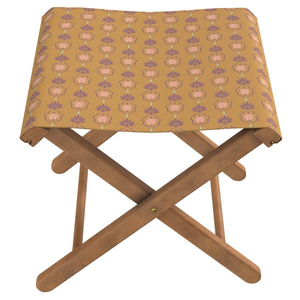 Wooden folding stool VICTORIA tabac