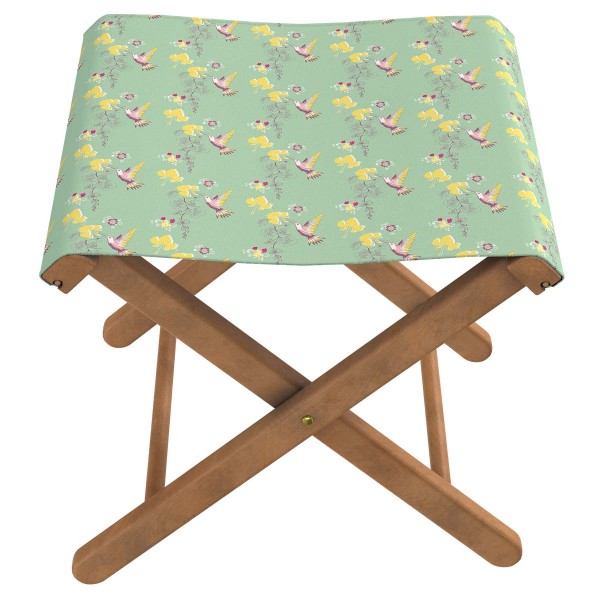 Wooden folding stool COLIBRI lagoon