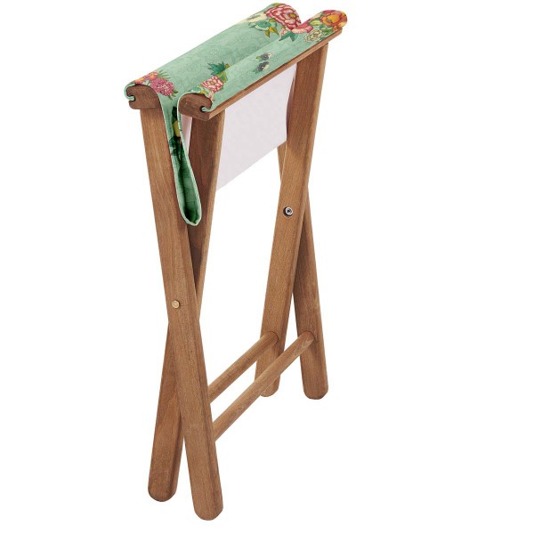 Wooden folding stool HANAMI lagoon