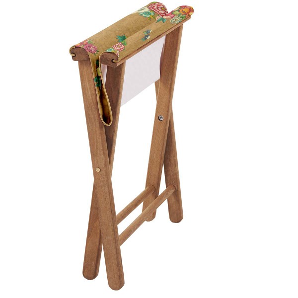 Wooden folding stool HANAMI tabac