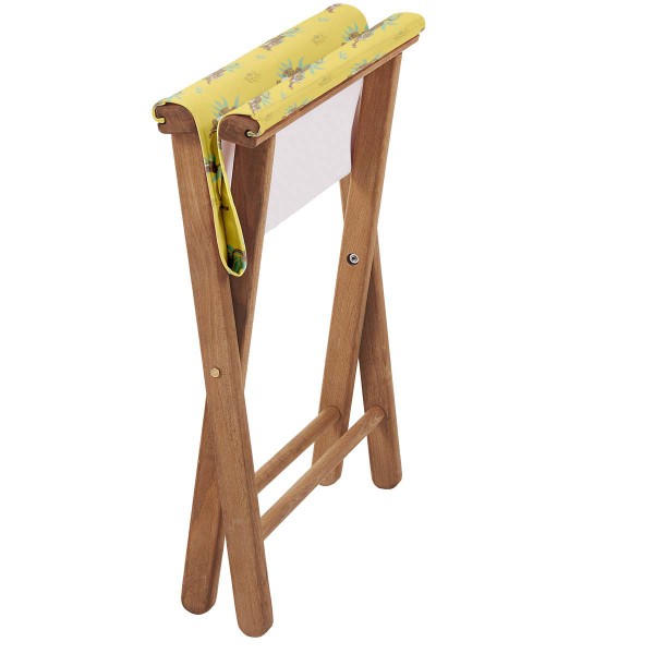 Wooden folding stool BENGALI yellow