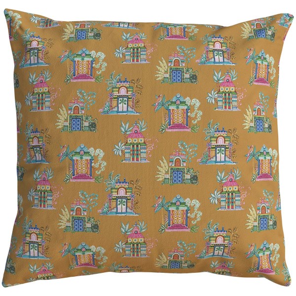 Housse de coussin extérieur DEVHA tabac