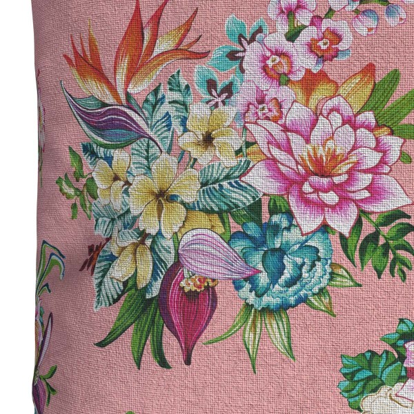 Outdoor cushion cover TAÏNA rose 60x60