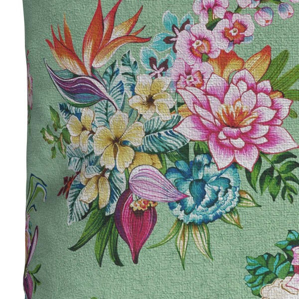 Outdoor cushion cover TAÏNA lagoon 60x60