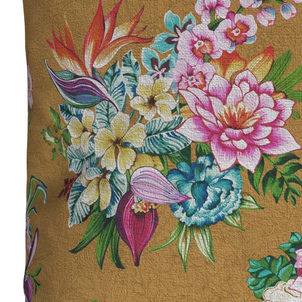 Outdoor cushion cover TAÏNA tabac 60x60