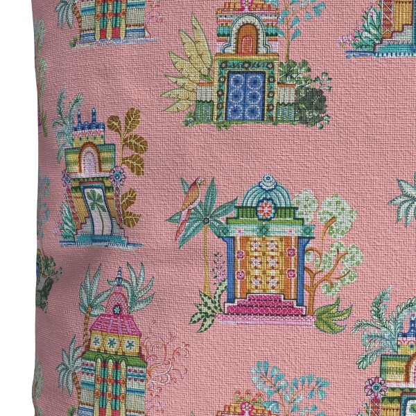 Housse de coussin extérieur DEVHA rose