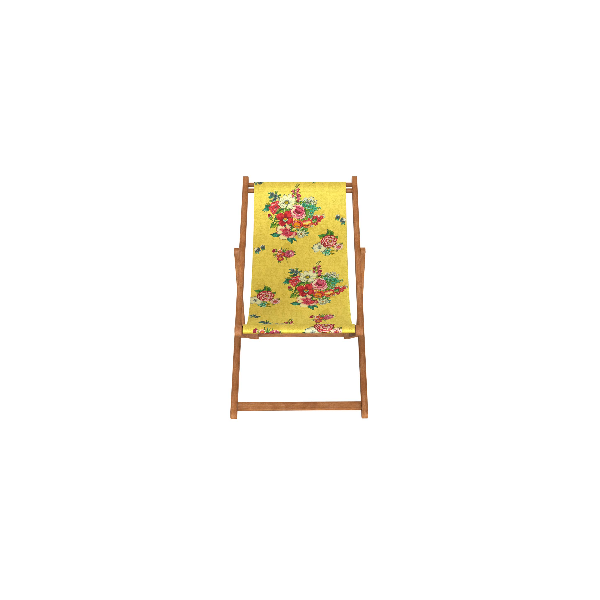 Deckchair canvas HANAMI yellow