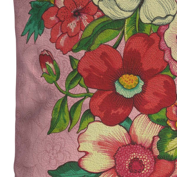 Outdoor cushion cover HANAMI corail...