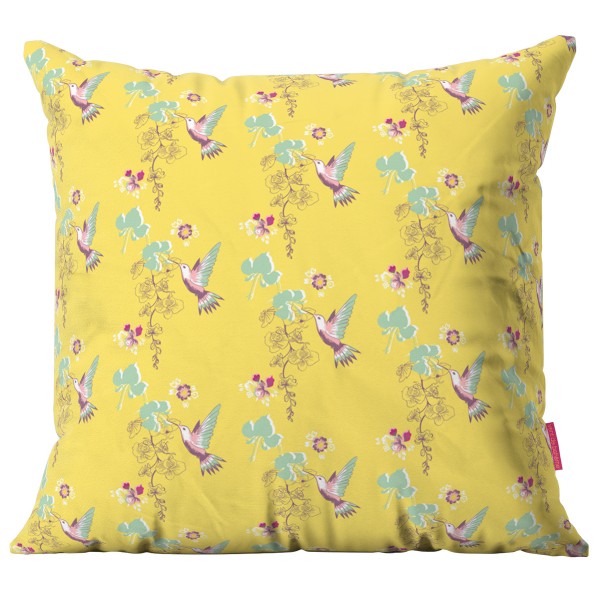 Outdoor cushion cover COLIBRI yellow...