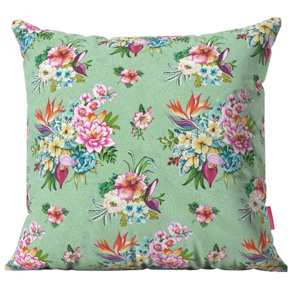 Outdoor cushion cover TAÏNA lagoon...