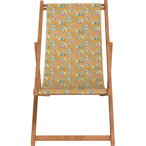 Beech Wood Deckchair DEVHA brown