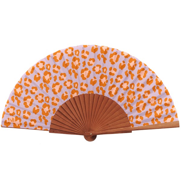 Hand fan LEO purpple