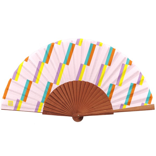 Hand fan OPUS pink