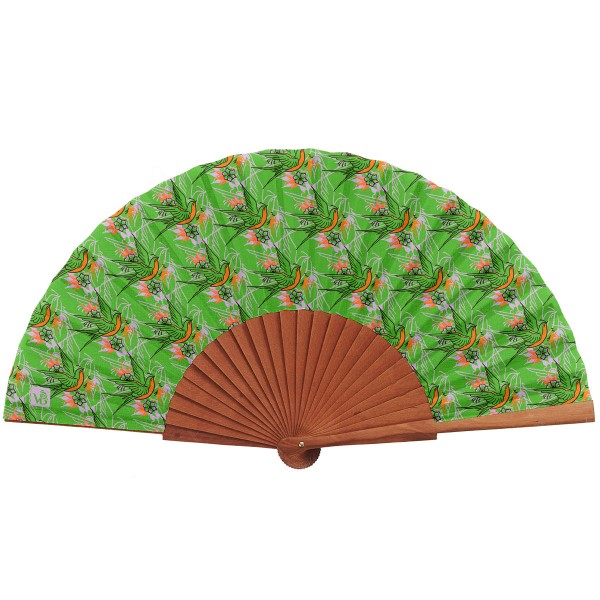 Hand fan ALIZE green