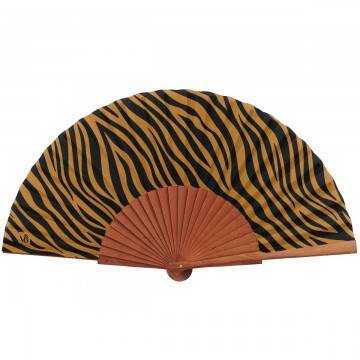 Hand fan ZABOU fawn