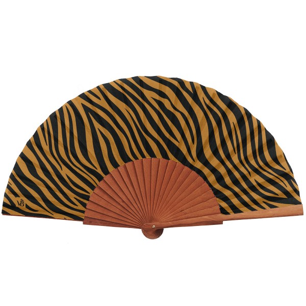 Hand fan ZABOU fawn