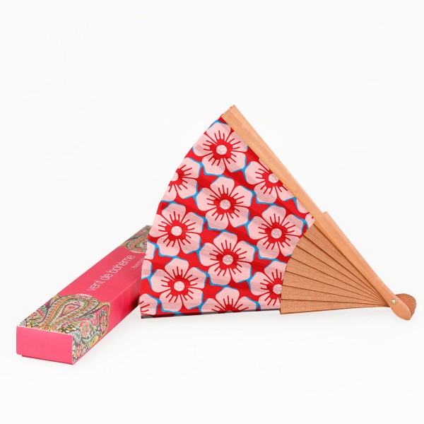 Eventail JEANNETTE rouge