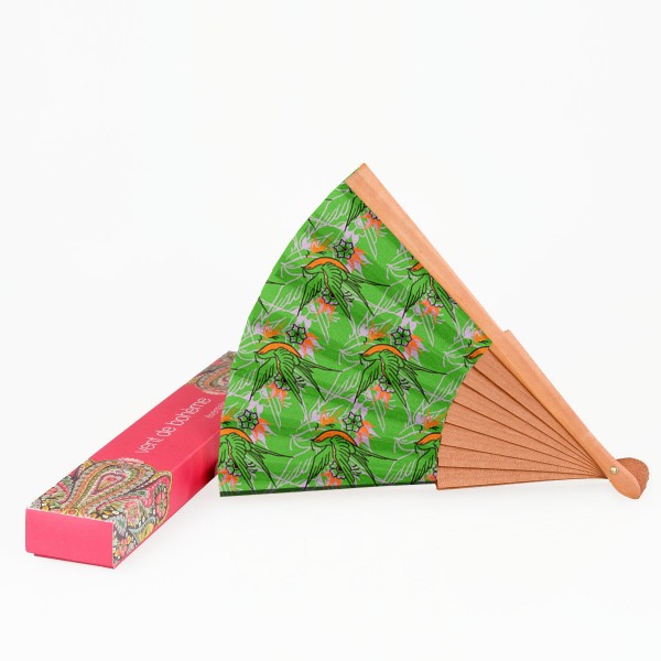 Hand fan ALIZE green