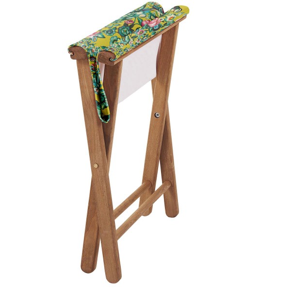 Wooden folding stool NILA yellow