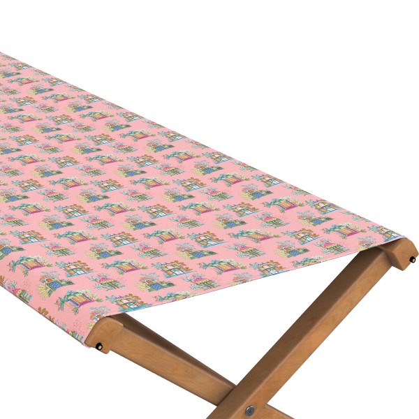 Lit de camp - toile outdoor - Devha rose