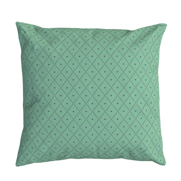 Velvet cushion cover Samba green