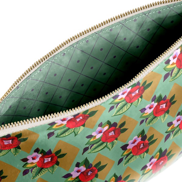 Bolsa de terciopelo suzie verde