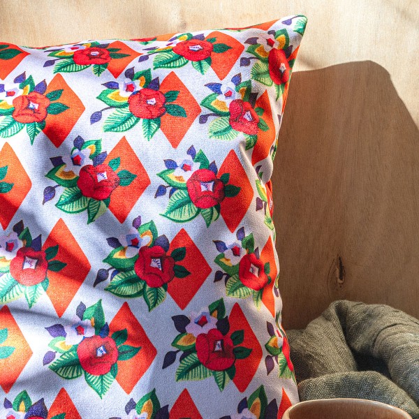 Housse de coussin velours SUZIE lila