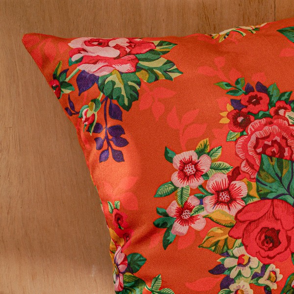 Housse de coussin velours MIA orange