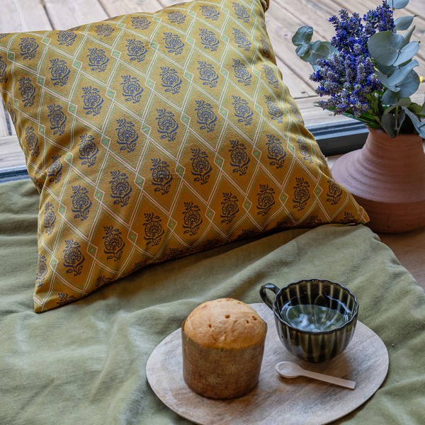 copy of Velvet cushion cover HANAMI...