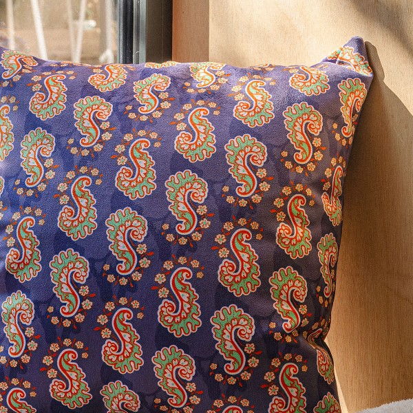 Velvet cushion cover JANICE purple 45x45